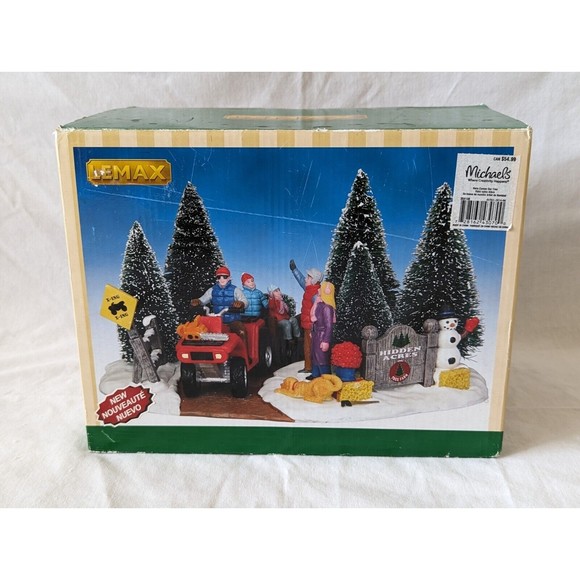 Lemax Here Comes Our Tree Farm Christmas Village Ceramic #43070 Retired 2014 - Picture 9 of 12